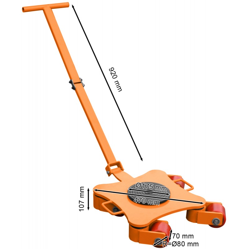 Patins rouleurs charges lourdes roues orientables 4t Patins rouleurs charges lourdes roues orientables 4t