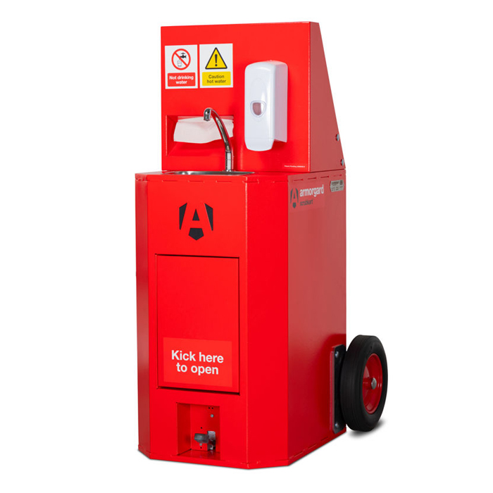 Station mobile de lavage des mains eau froide Scrubkart